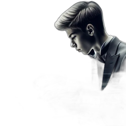 face, hair, mask, jacket transparent PNG cut-out