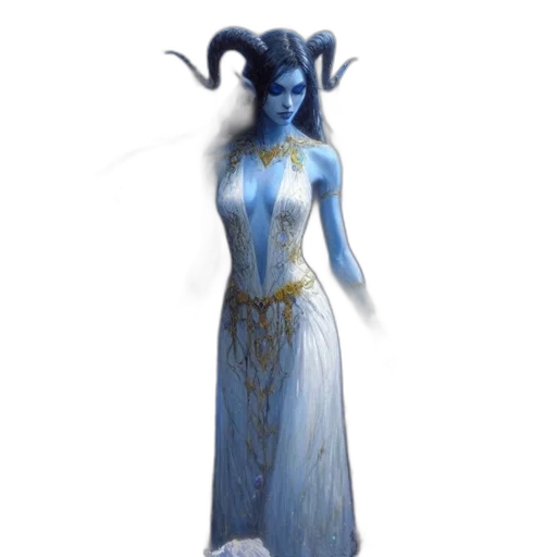 dress, staff, fantasy art, concept art transparent PNG cut-out