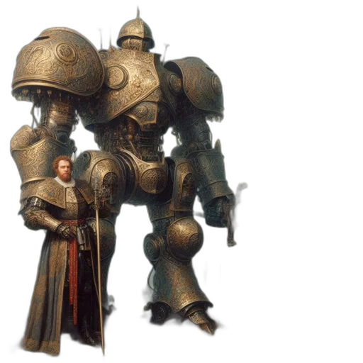 robot, weapon, sword, staff transparent PNG cut-out