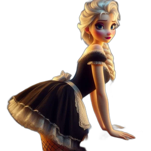 dress, staff, concept art, 3d render transparent PNG cut-out