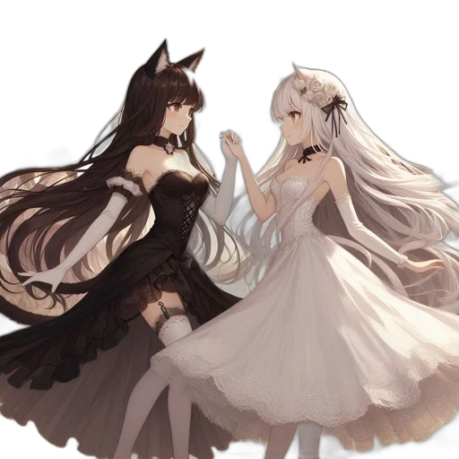 dress, mask, concept art, anime transparent PNG cut-out