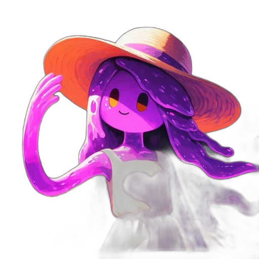 hat, creature, staff, hair transparent PNG cut-out