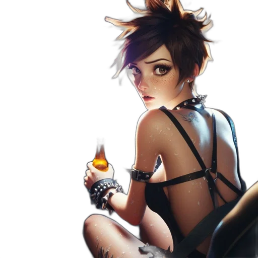 dress, weapon, staff, mask transparent PNG cut-out