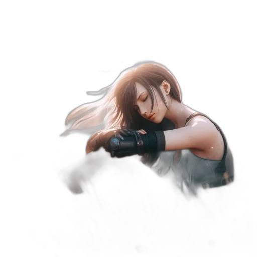 weapon, sword, hair, robot transparent PNG cut-out