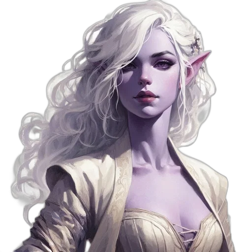 face, staff, dragon, dress transparent PNG cut-out