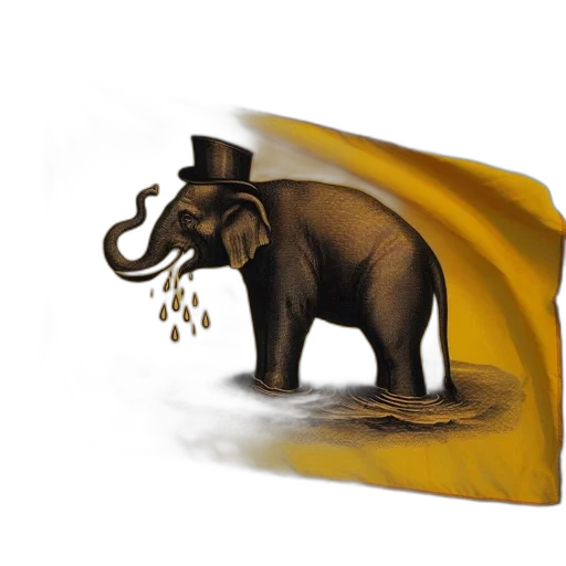 concept art, photorealistic, golden, illustrated transparent PNG cut-out