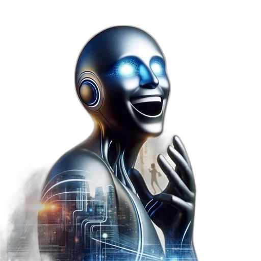 robot, mask, face, cyberpunk transparent PNG cut-out