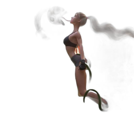 staff, weapon, concept art, 3d render transparent PNG cut-out
