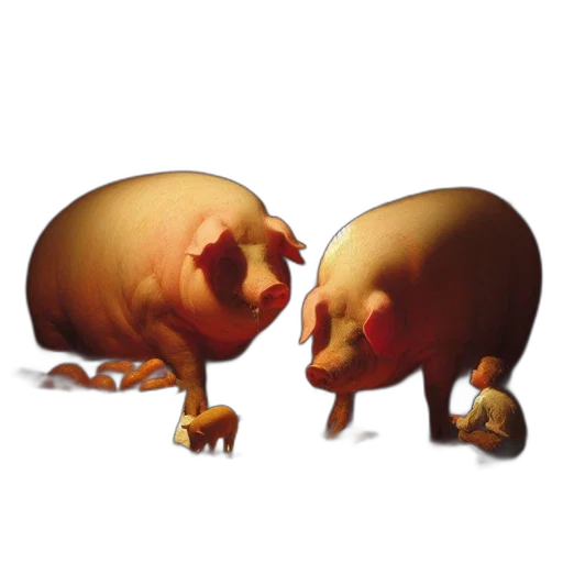 creature, food, concept art, 3d render transparent PNG cut-out