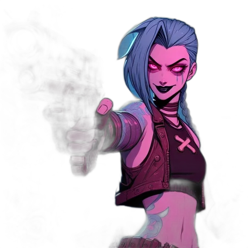 jacket, weapon, staff, robot transparent PNG cut-out
