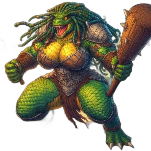 creature, dragon, animal, staff transparent PNG cut-out