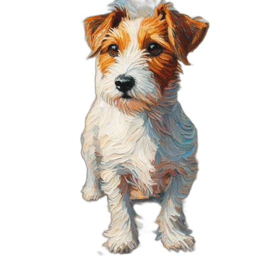 animal, staff, oil painting, photorealistic transparent PNG cut-out