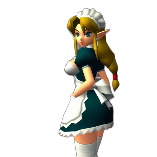 dress, staff, 3d render, concept art transparent PNG cut-out