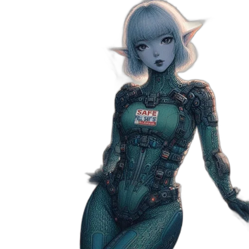 robot, concept art, comic book art, fantasy art transparent PNG cut-out