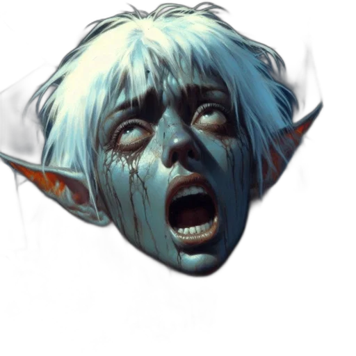 face, mask, creature, staff transparent PNG cut-out