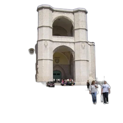 building, staff, umbrella, robot transparent PNG cut-out