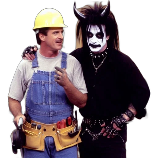 two, contrasting, individuals, stand transparent PNG cut-out