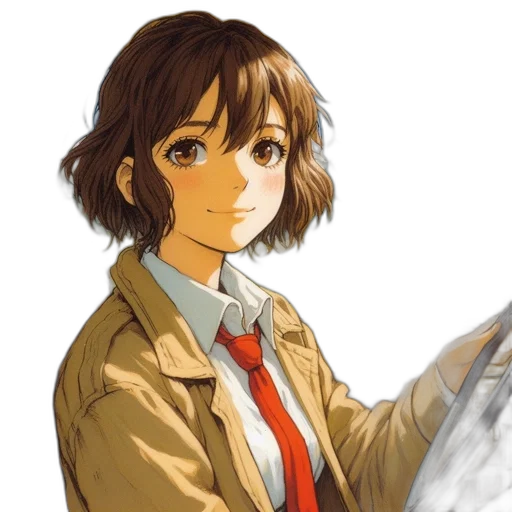 jacket, face, staff, weapon transparent PNG cut-out