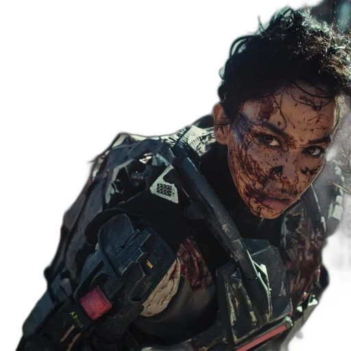 face, concept art, comic book art, cyberpunk transparent PNG cut-out