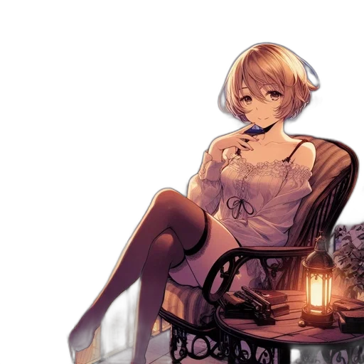 dress, crown, staff, furniture transparent PNG cut-out
