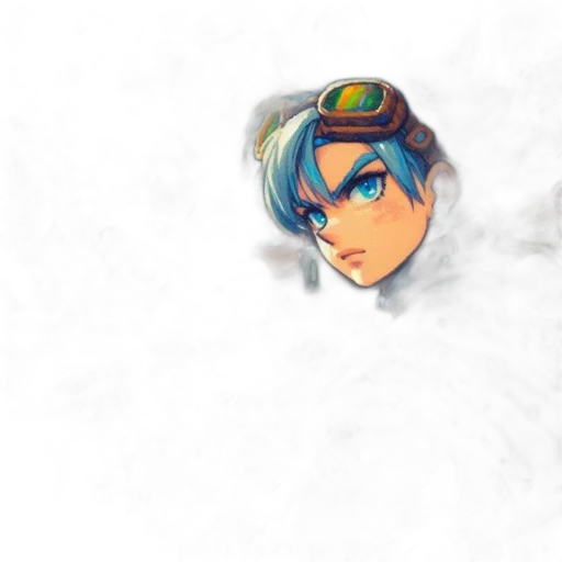 face, robot, staff, weapon transparent PNG cut-out