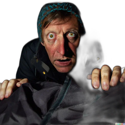 jacket, face, staff, mask transparent PNG cut-out