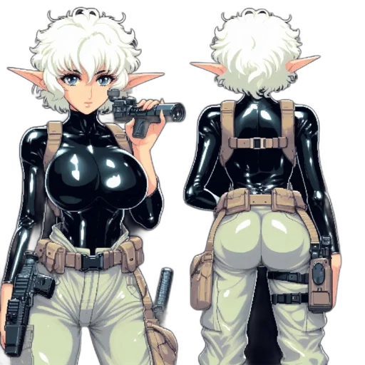 weapon, concept art, cyberpunk, pixel art transparent PNG cut-out