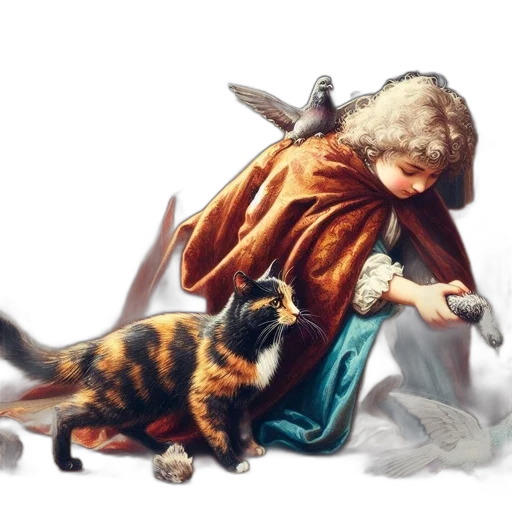 fantasy art, concept art, photorealistic, oil painting transparent PNG cut-out
