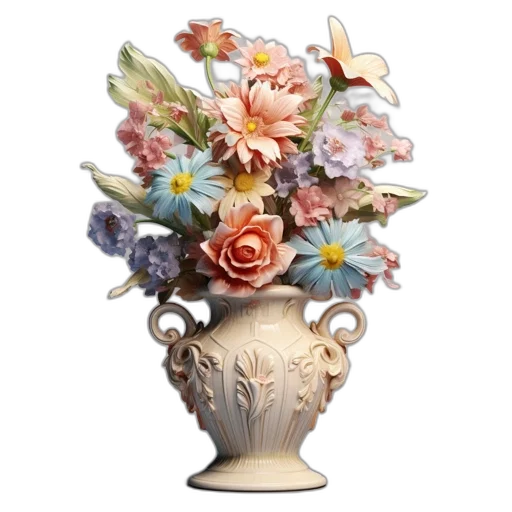 crown, flower, jewelry, photorealistic transparent PNG cut-out