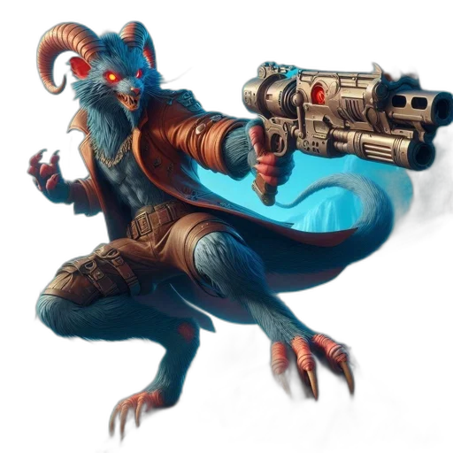 dragon, weapon, staff, creature transparent PNG cut-out