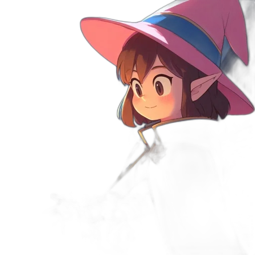 hat, staff, dress, creature transparent PNG cut-out