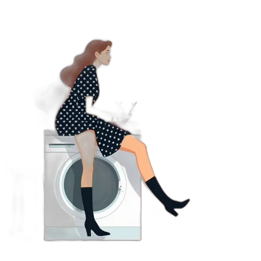 furniture, dress, stylized, illustration transparent PNG cut-out