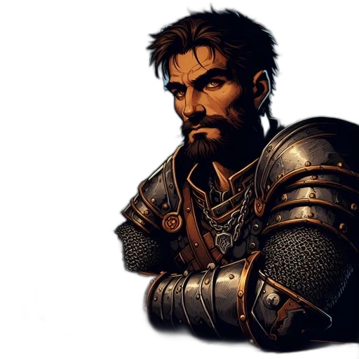 sword, face, weapon, fantasy art transparent PNG cut-out