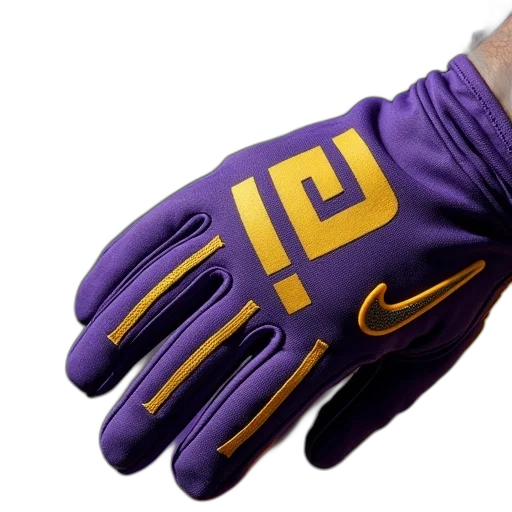 nike, lsu, performance, gloves transparent PNG cut-out