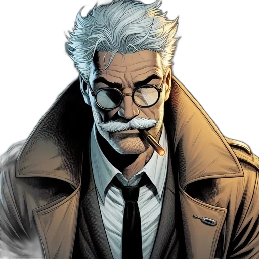 jacket, comic book art, concept art, man transparent PNG cut-out