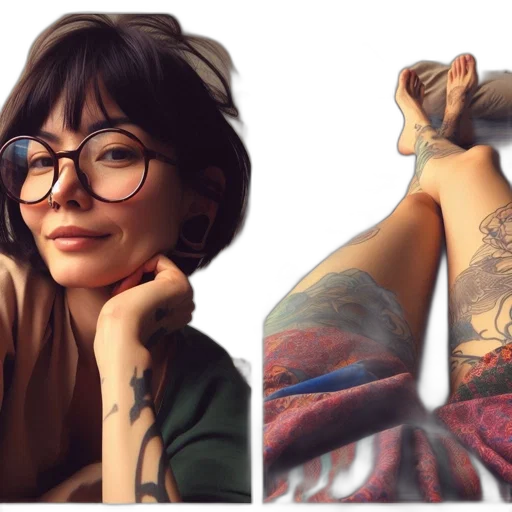 face, photorealistic, fantasy art, oil painting transparent PNG cut-out