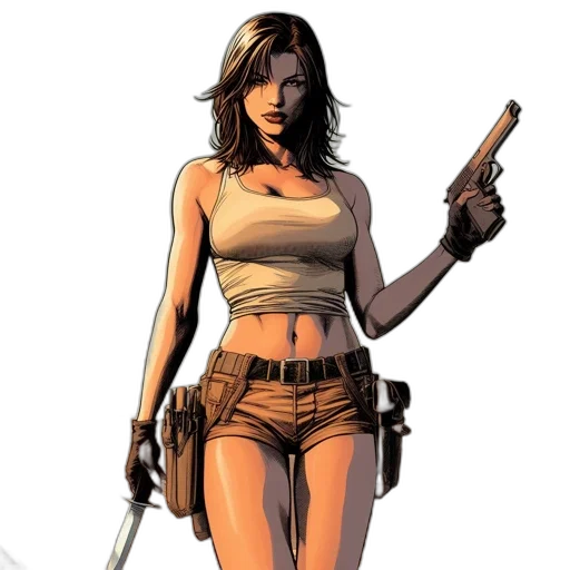 weapon, comic book art, concept art, pixel art transparent PNG cut-out