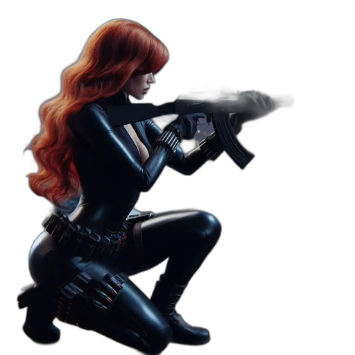 weapon, comic book art, concept art, 3d render transparent PNG cut-out