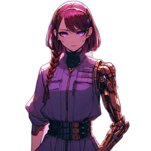 robot, jacket, dress, staff transparent PNG cut-out