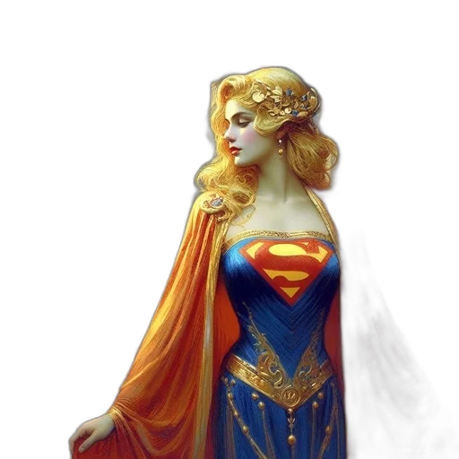 crown, dress, jewelry, fantasy art transparent PNG cut-out