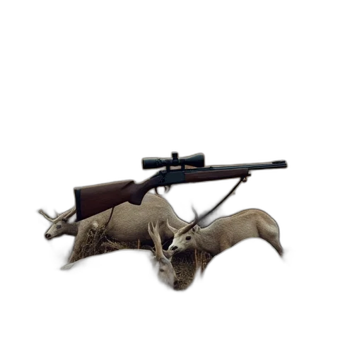 weapon, animal, staff, 3d render transparent PNG cut-out