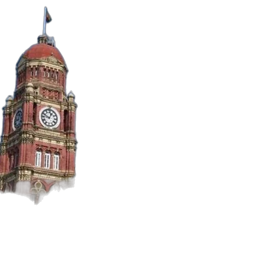 building, 3d render, photorealistic, red transparent PNG cut-out