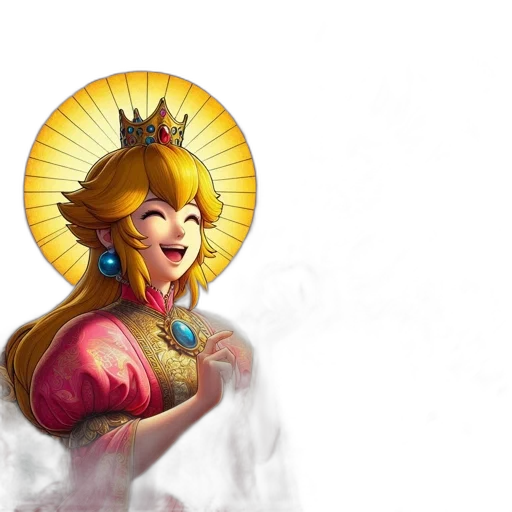crown, staff, jewelry, face transparent PNG cut-out
