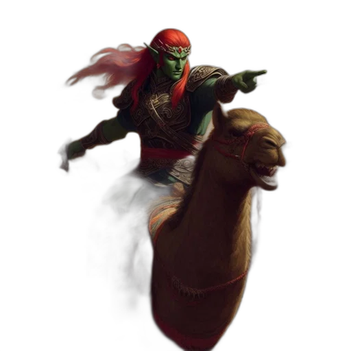dragon, mask, creature, staff transparent PNG cut-out