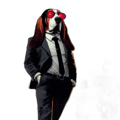 mask, animal, jacket, staff transparent PNG cut-out