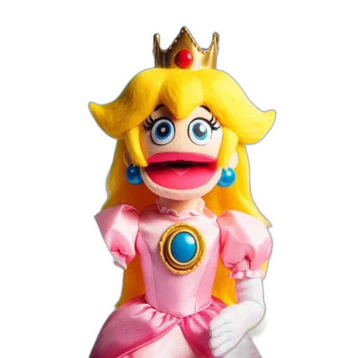 crown, dress, creature, staff transparent PNG cut-out