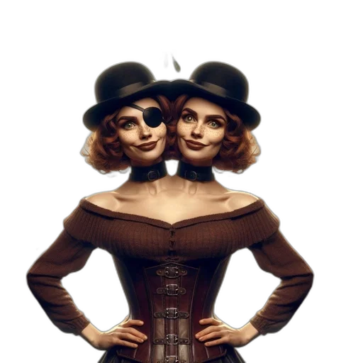 hat, concept art, comic book art, pixel art transparent PNG cut-out