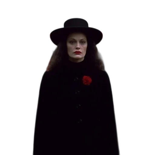 hat, face, jacket, staff transparent PNG cut-out