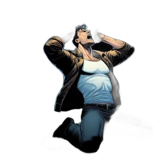 jacket, comic book art, concept art, cartoon transparent PNG cut-out