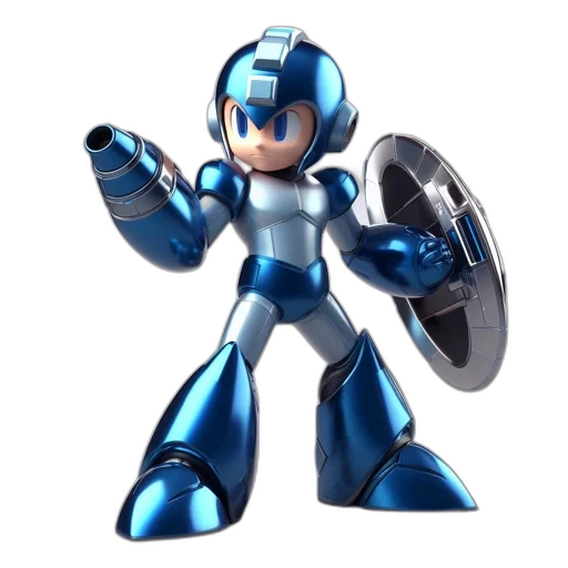 robot, weapon, 3d render, concept art transparent PNG cut-out